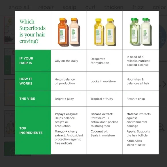 New Briogeo Superfoods Banana Coconut Nourishing Shampoo and Conditioner Set - Picture 6 of 7